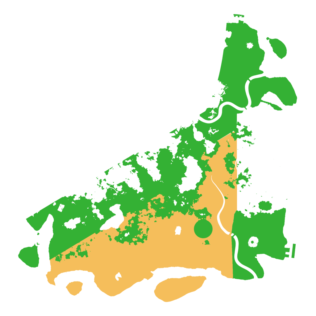 Biome Rust Map: Procedural Map, Size: 4500, Seed: 1611