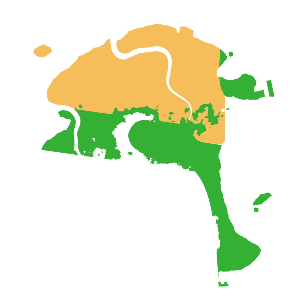 Biome Rust Map: Procedural Map, Size: 2500, Seed: 41376733