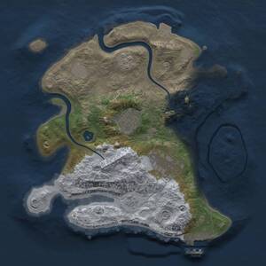 Thumbnail Rust Map: Procedural Map, Size: 2500, Seed: 41376733, 8 Monuments