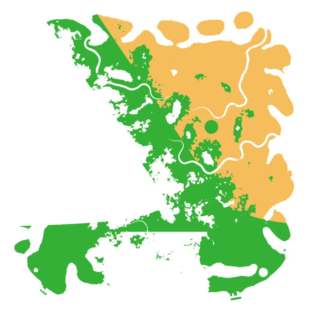 Biome Rust Map: Procedural Map, Size: 6000, Seed: 2025110103
