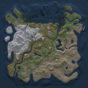 Thumbnail Rust Map: Procedural Map, Size: 4250, Seed: 49235943, 15 Monuments