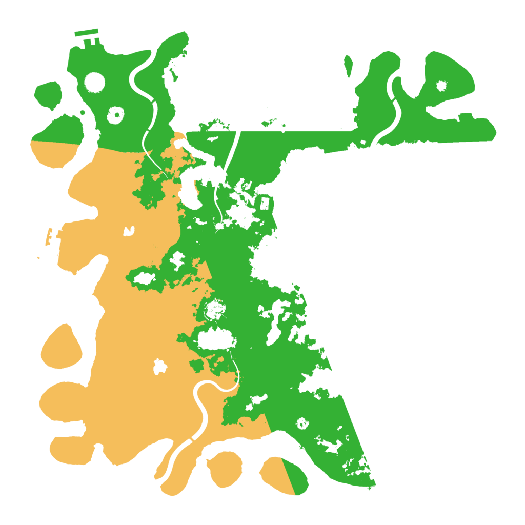 Biome Rust Map: Procedural Map, Size: 4500, Seed: 1201504234