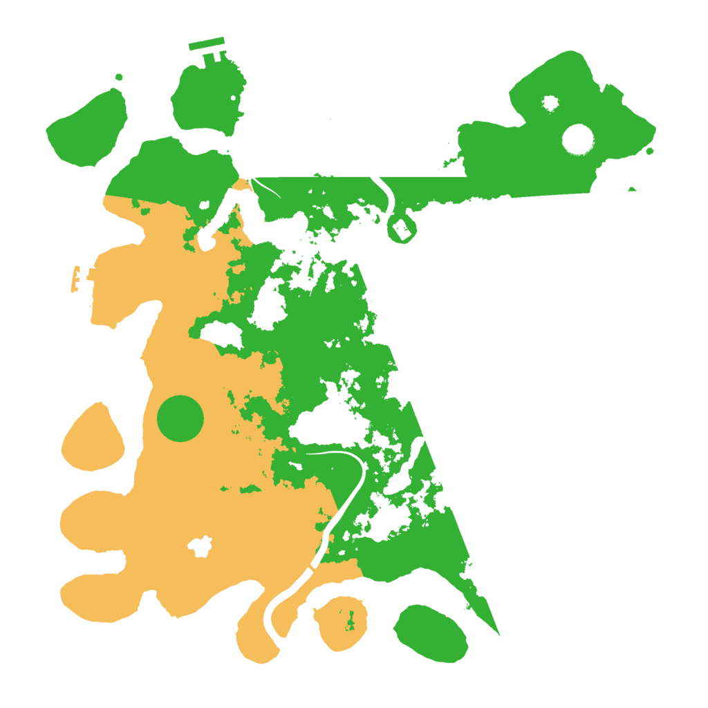 Biome Rust Map: Procedural Map, Size: 4000, Seed: 1201504234