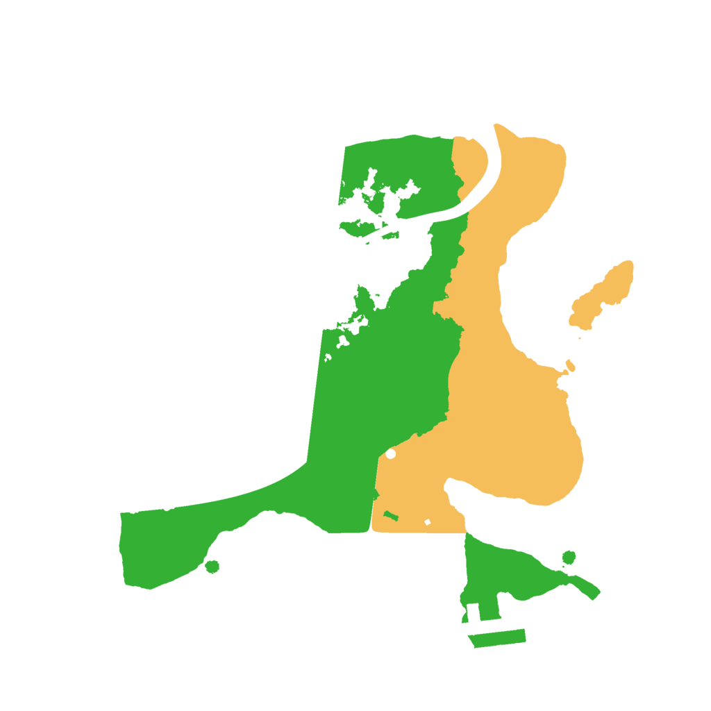 Biome Rust Map: Procedural Map, Size: 2100, Seed: 1544958512