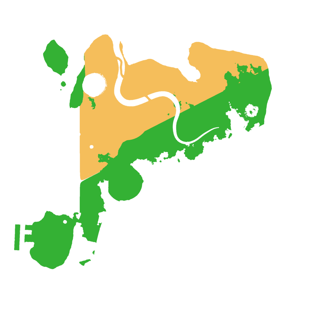 Biome Rust Map: Procedural Map, Size: 2500, Seed: 175387960