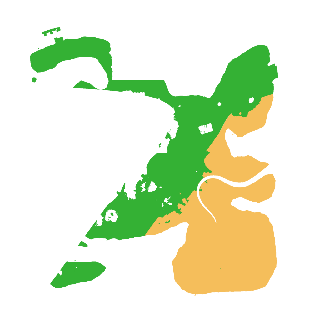 Biome Rust Map: Procedural Map, Size: 2600, Seed: 238878984