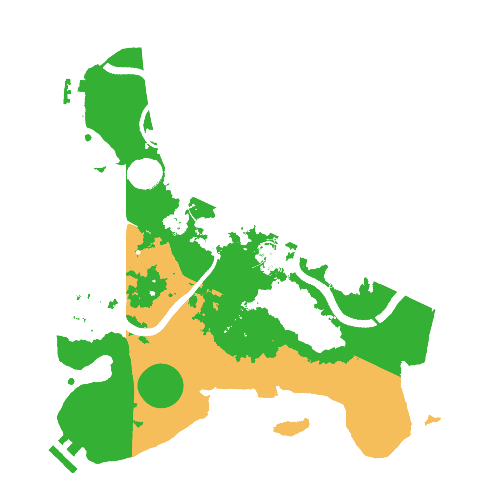 Biome Rust Map: Procedural Map, Size: 3000, Seed: 195764014