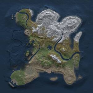 Thumbnail Rust Map: Procedural Map, Size: 3000, Seed: 195764014, 11 Monuments