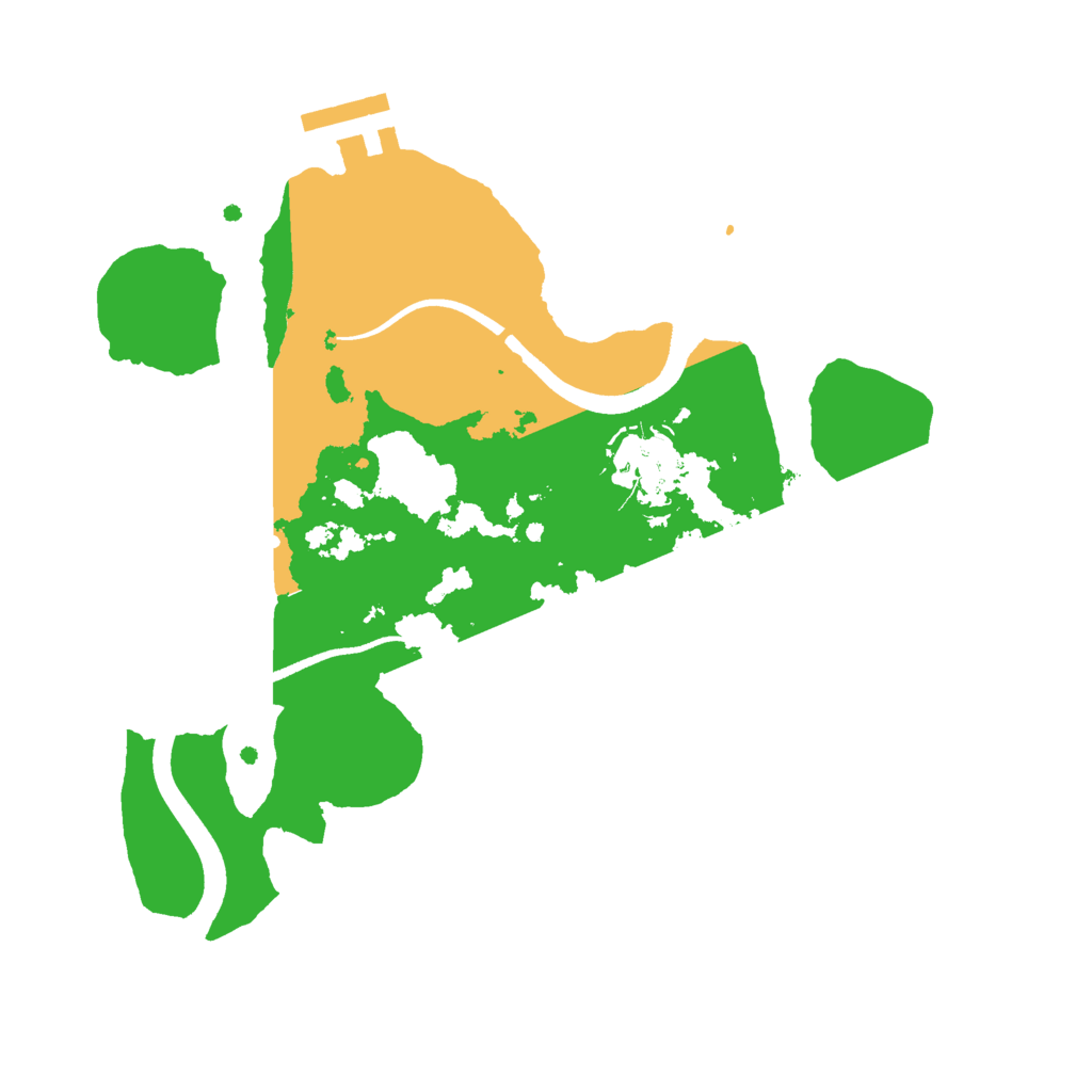 Biome Rust Map: Procedural Map, Size: 2500, Seed: 1415495212