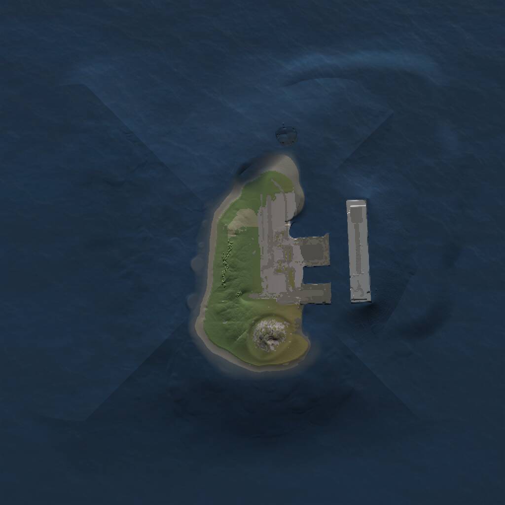 Rust Map: Procedural Map, Size: 1000, Seed: 49263177, 2 Monuments