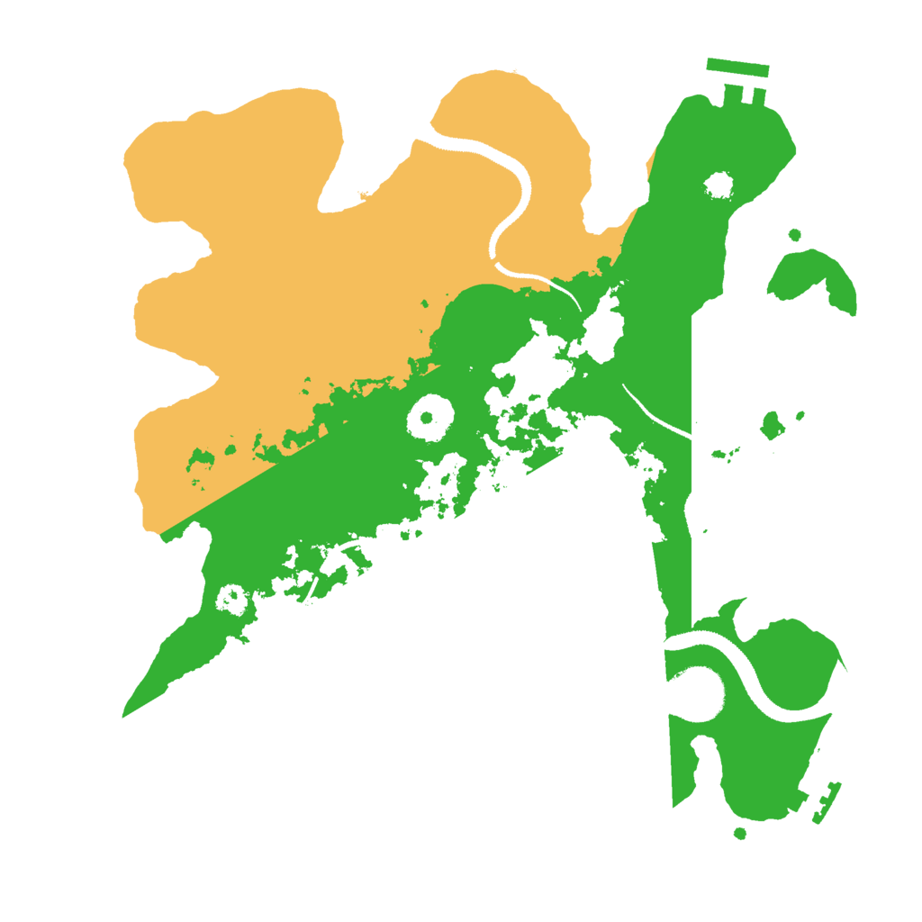 Biome Rust Map: Procedural Map, Size: 3000, Seed: 77334