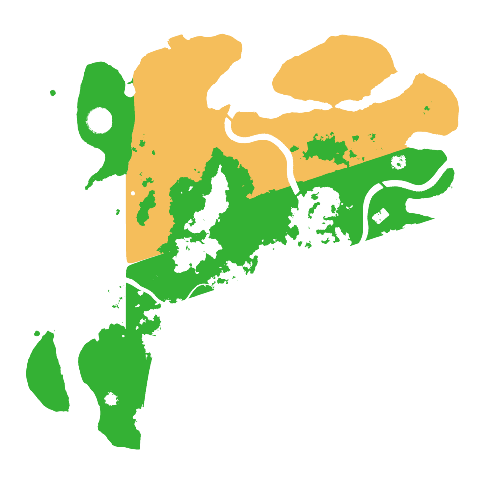 Biome Rust Map: Procedural Map, Size: 3500, Seed: 5874