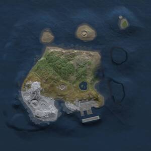Thumbnail Rust Map: Procedural Map, Size: 1750, Seed: 873578740, 4 Monuments