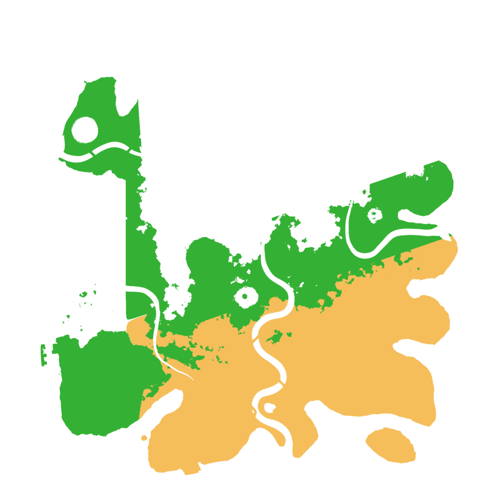 Biome Rust Map: Procedural Map, Size: 3500, Seed: 1764156857