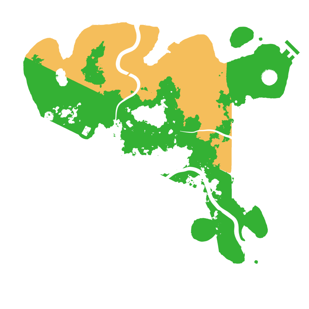Biome Rust Map: Procedural Map, Size: 3500, Seed: 982451