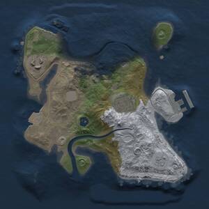 Thumbnail Rust Map: Procedural Map, Size: 2200, Seed: 356268002, 7 Monuments