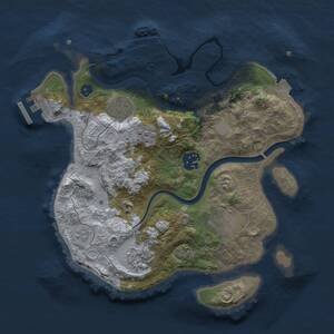 Thumbnail Rust Map: Procedural Map, Size: 2800, Seed: 144520132, 10 Monuments