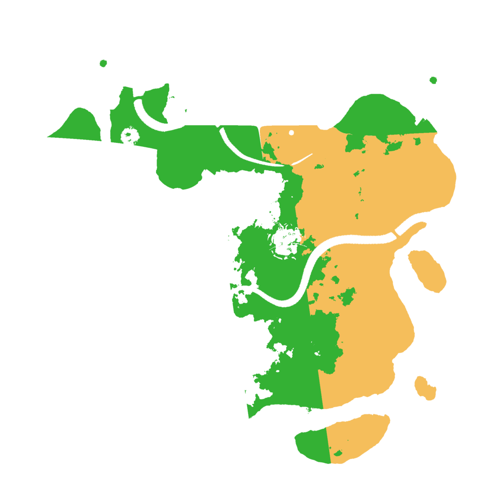 Biome Rust Map: Procedural Map, Size: 2800, Seed: 144520132