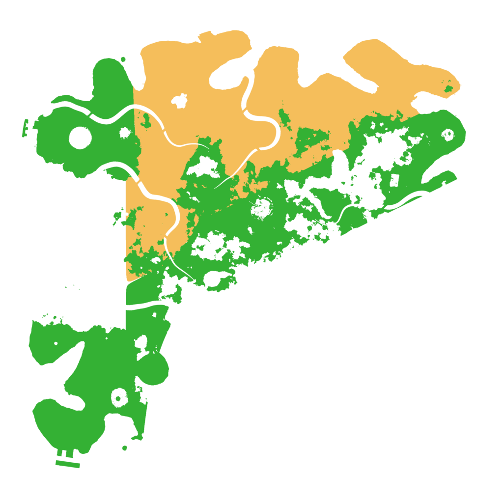 Biome Rust Map: Procedural Map, Size: 4200, Seed: 12345675