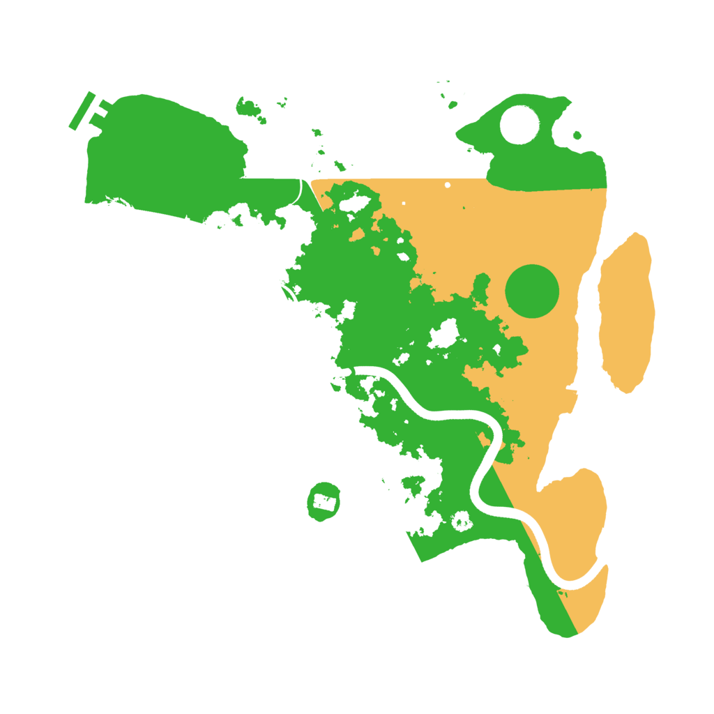 Biome Rust Map: Procedural Map, Size: 3500, Seed: 1009256548