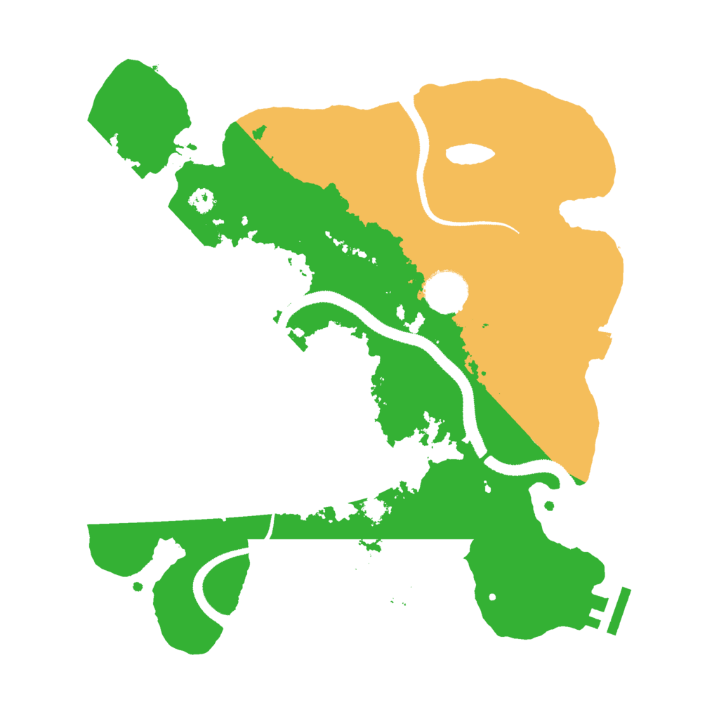 Biome Rust Map: Procedural Map, Size: 3000, Seed: 132232601