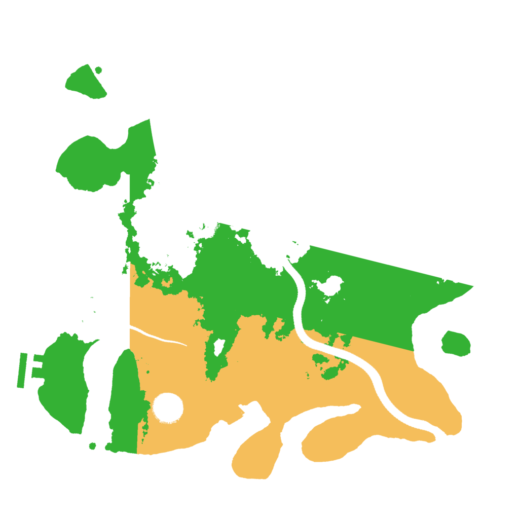 Biome Rust Map: Procedural Map, Size: 3000, Seed: 42884597