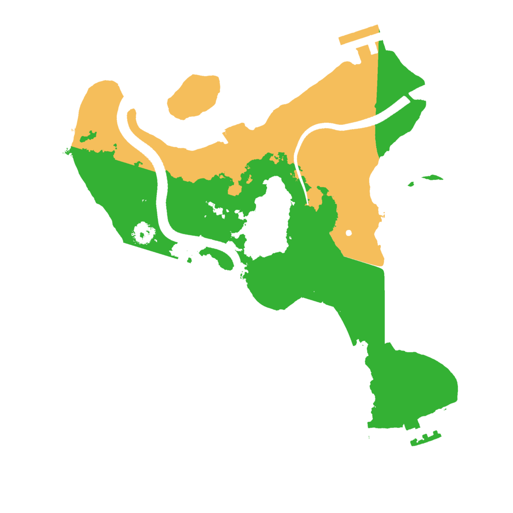 Biome Rust Map: Procedural Map, Size: 2500, Seed: 1310764803