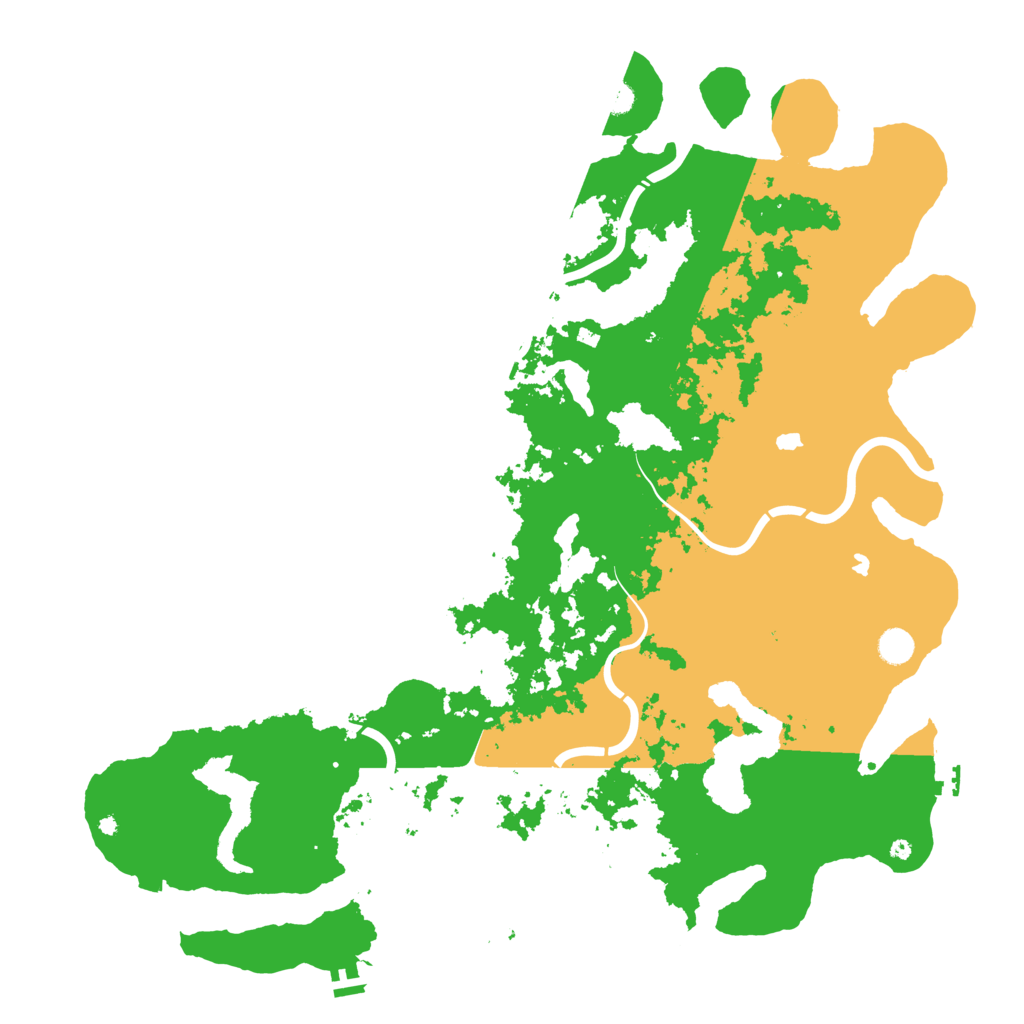 Biome Rust Map: Procedural Map, Size: 5000, Seed: 1889114295