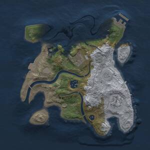 Thumbnail Rust Map: Procedural Map, Size: 2700, Seed: 1762084892, 8 Monuments