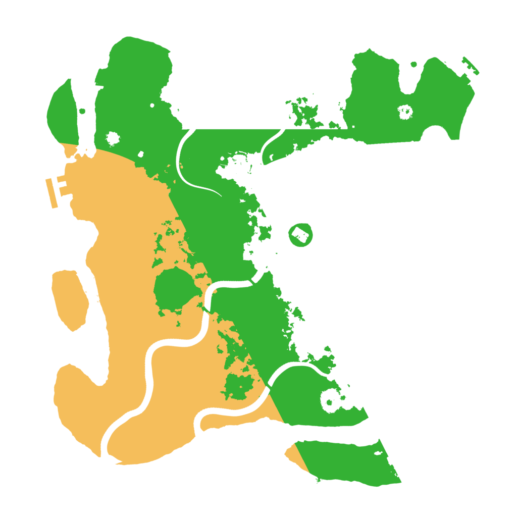 Biome Rust Map: Procedural Map, Size: 3500, Seed: 758343