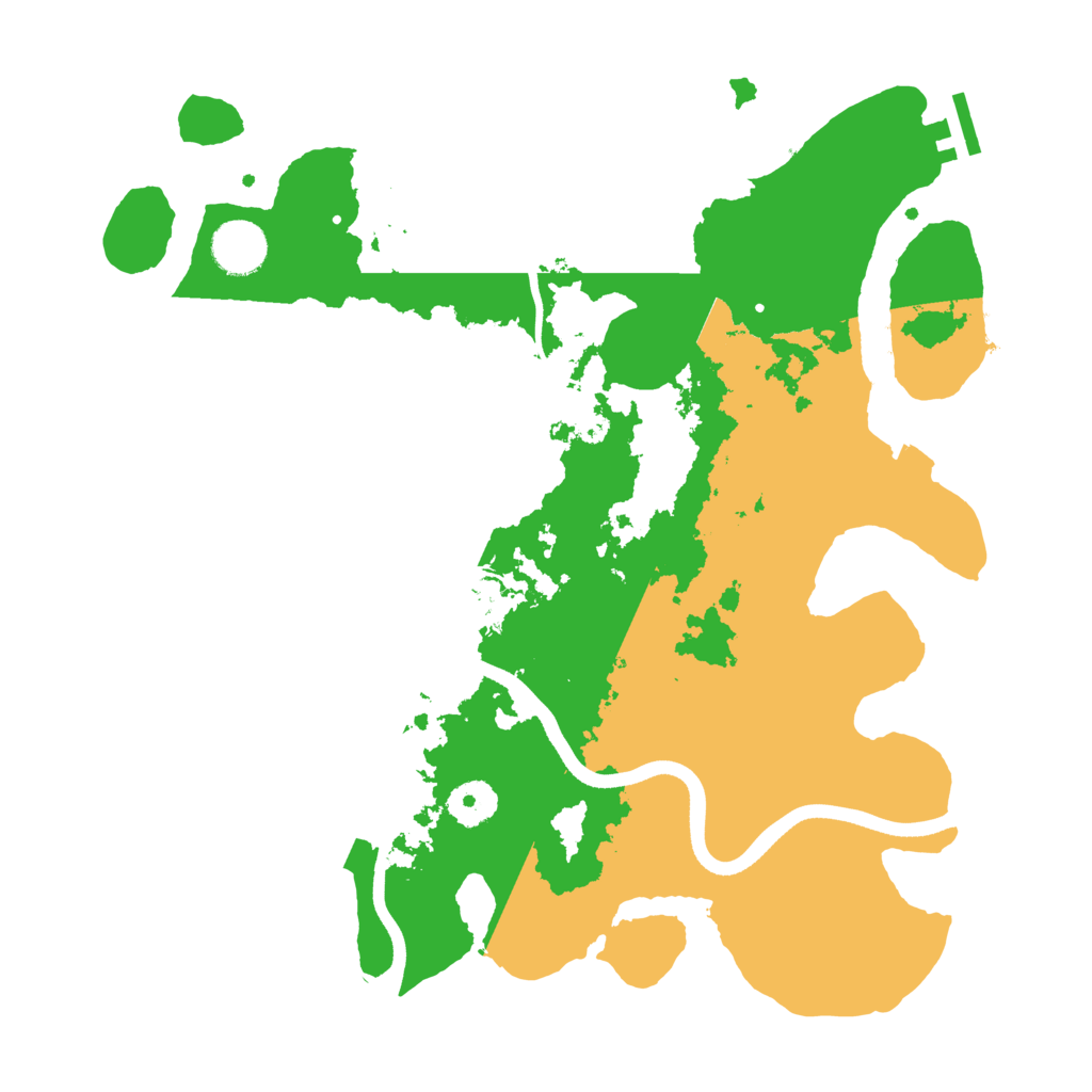 Biome Rust Map: Procedural Map, Size: 3500, Seed: 63453454