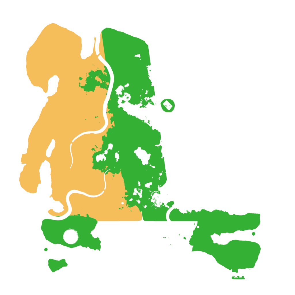 Biome Rust Map: Procedural Map, Size: 3500, Seed: 58941487