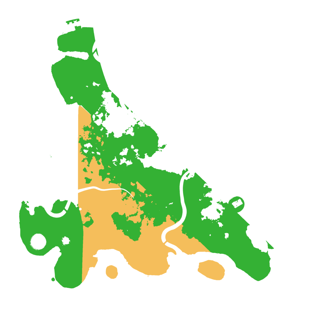 Biome Rust Map: Procedural Map, Size: 3500, Seed: 58686