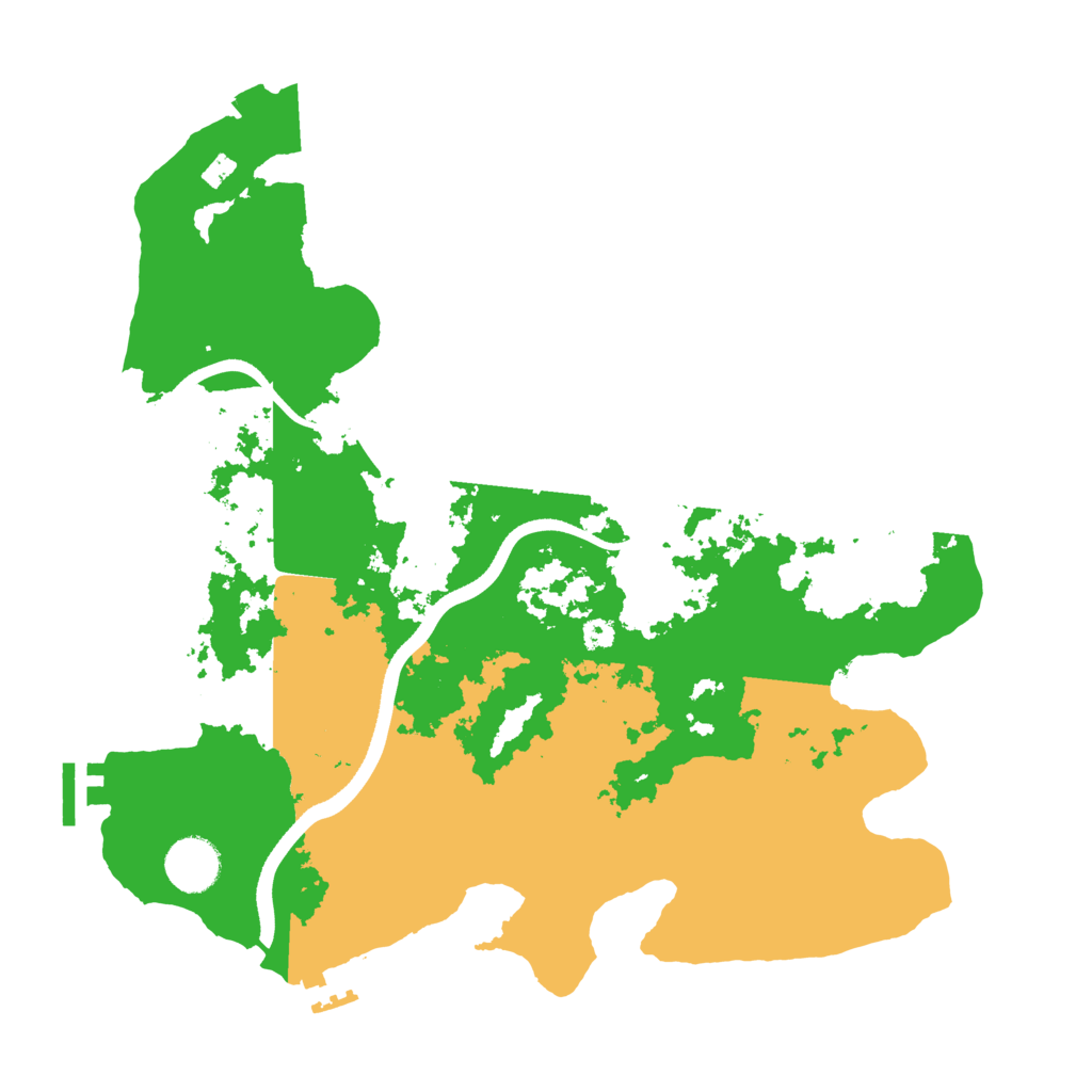 Biome Rust Map: Procedural Map, Size: 3500, Seed: 333744892