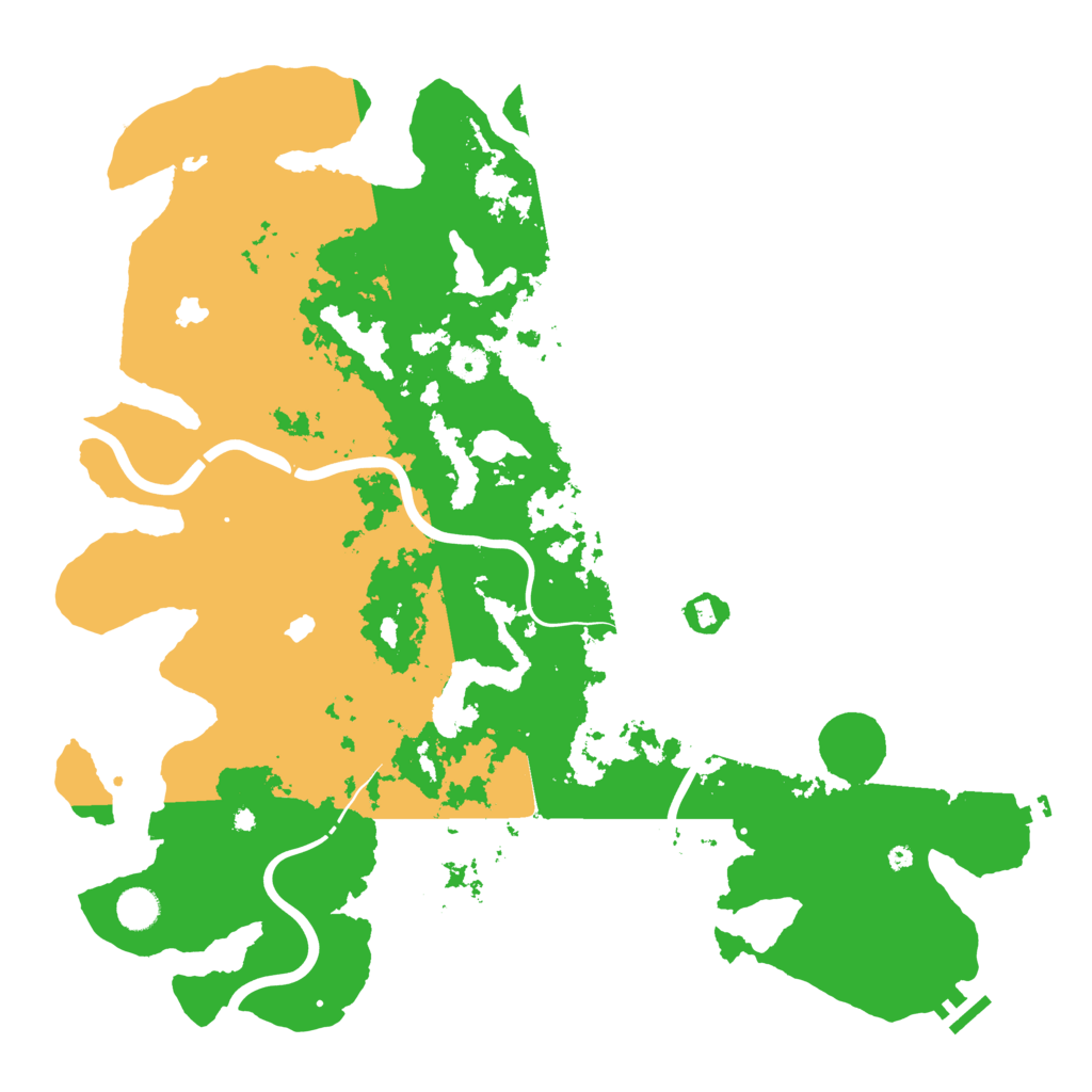 Biome Rust Map: Procedural Map, Size: 4500, Seed: 525730511