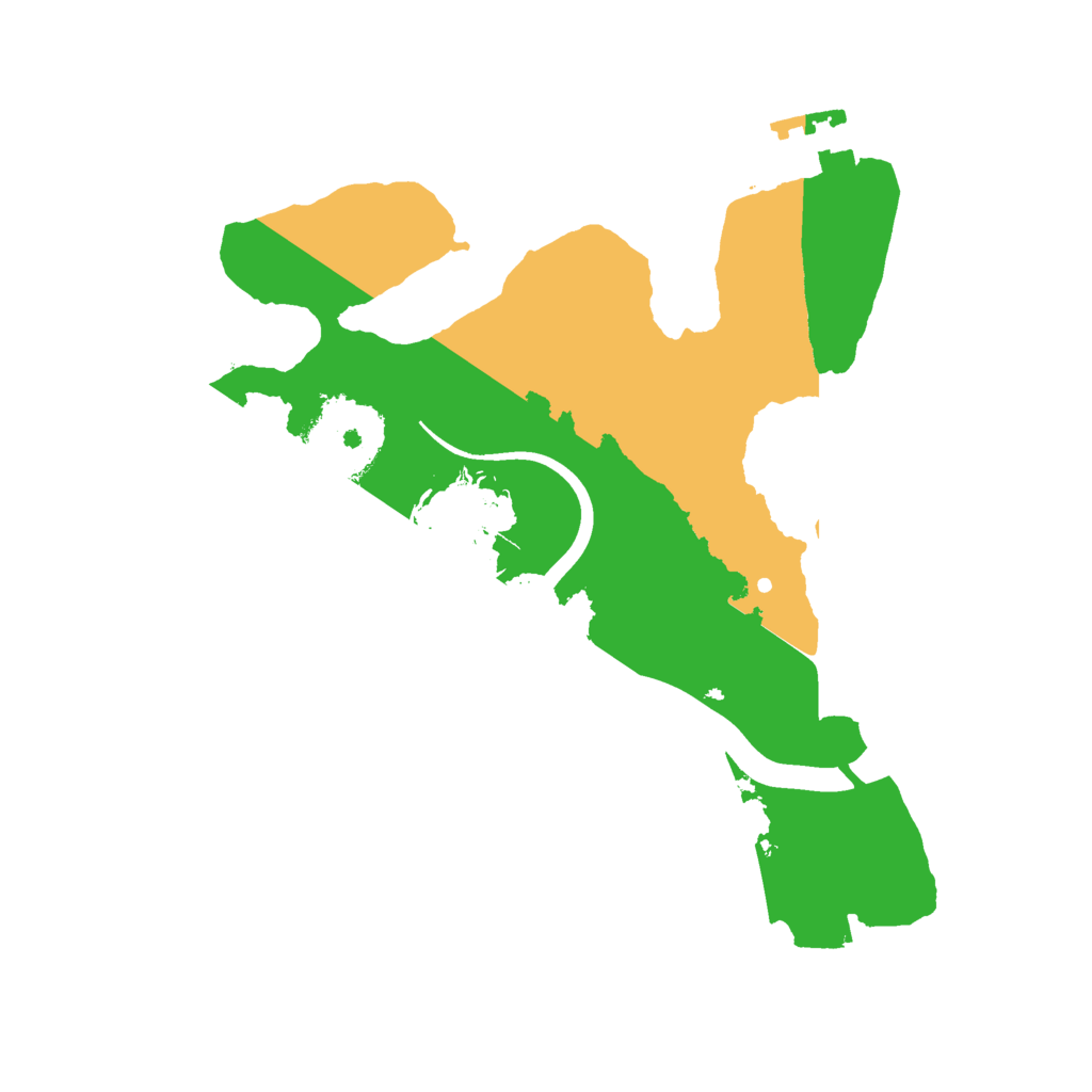 Biome Rust Map: Procedural Map, Size: 2200, Seed: 741404939