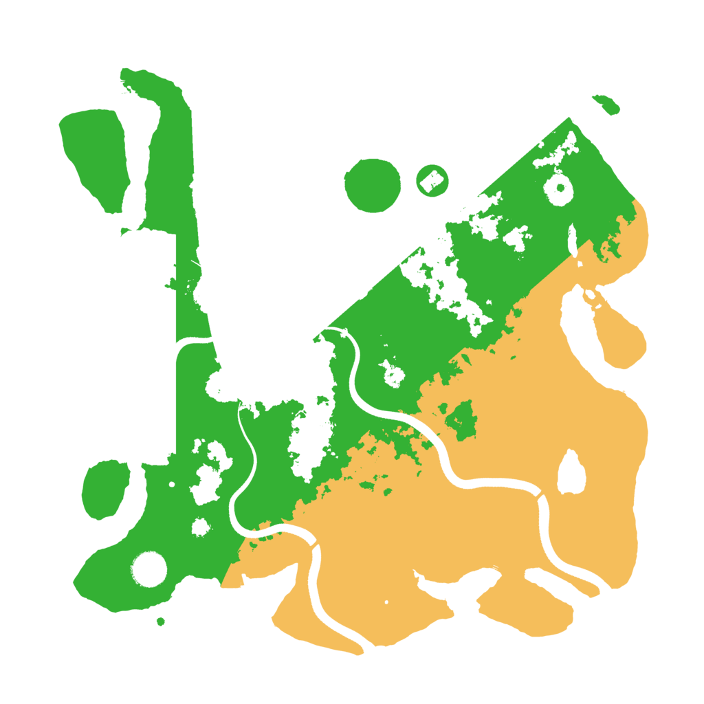 Biome Rust Map: Procedural Map, Size: 3500, Seed: 5174376