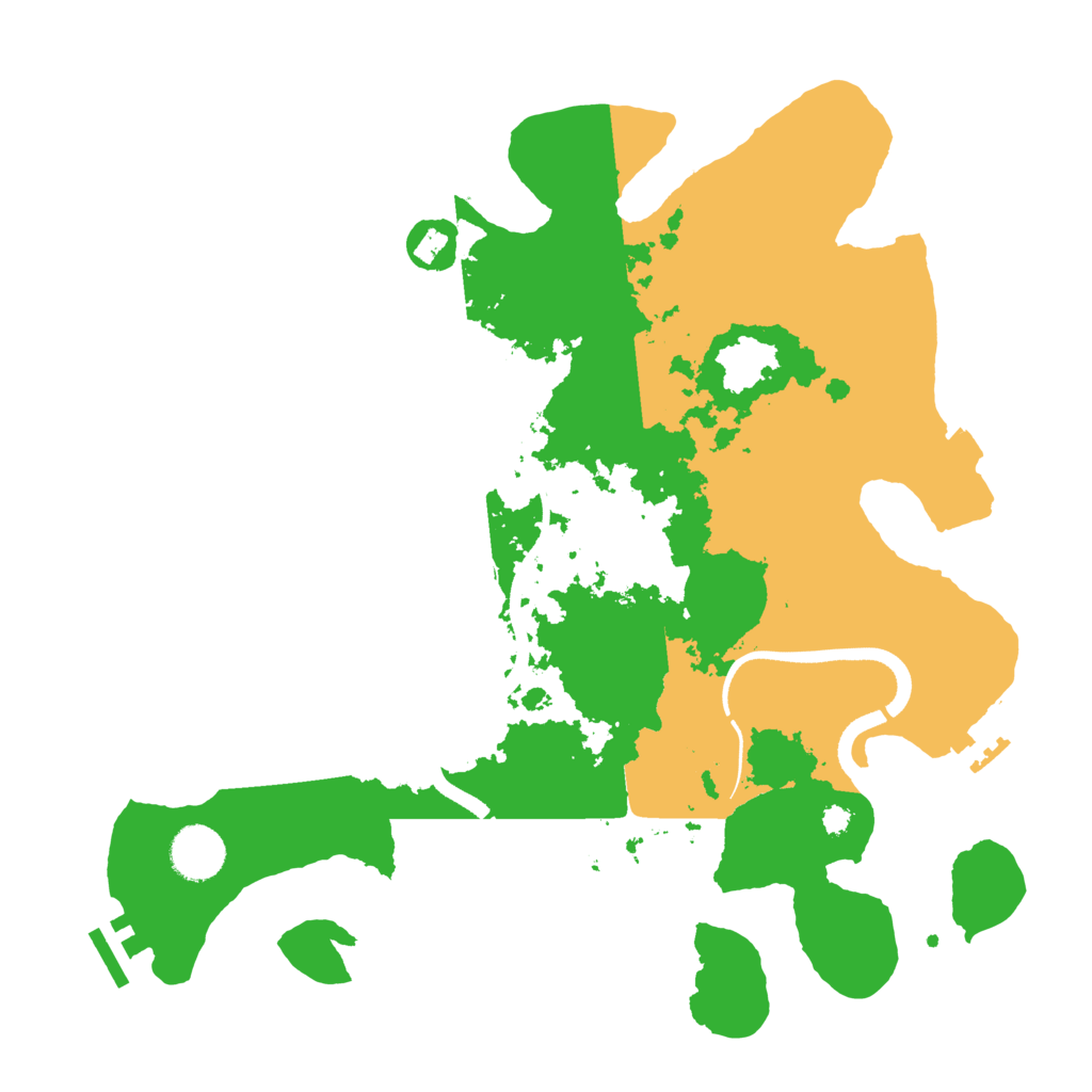Biome Rust Map: Procedural Map, Size: 3500, Seed: 1574825819