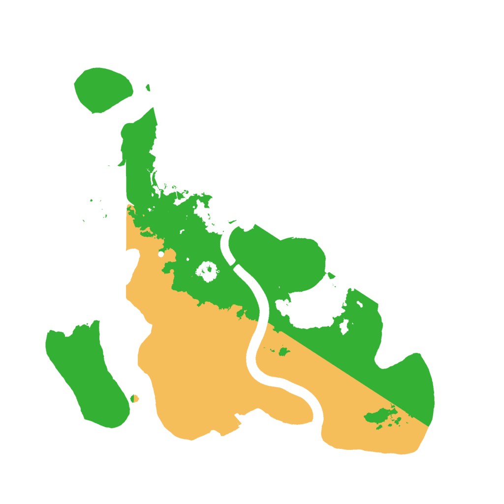 Biome Rust Map: Procedural Map, Size: 2500, Seed: 793673038