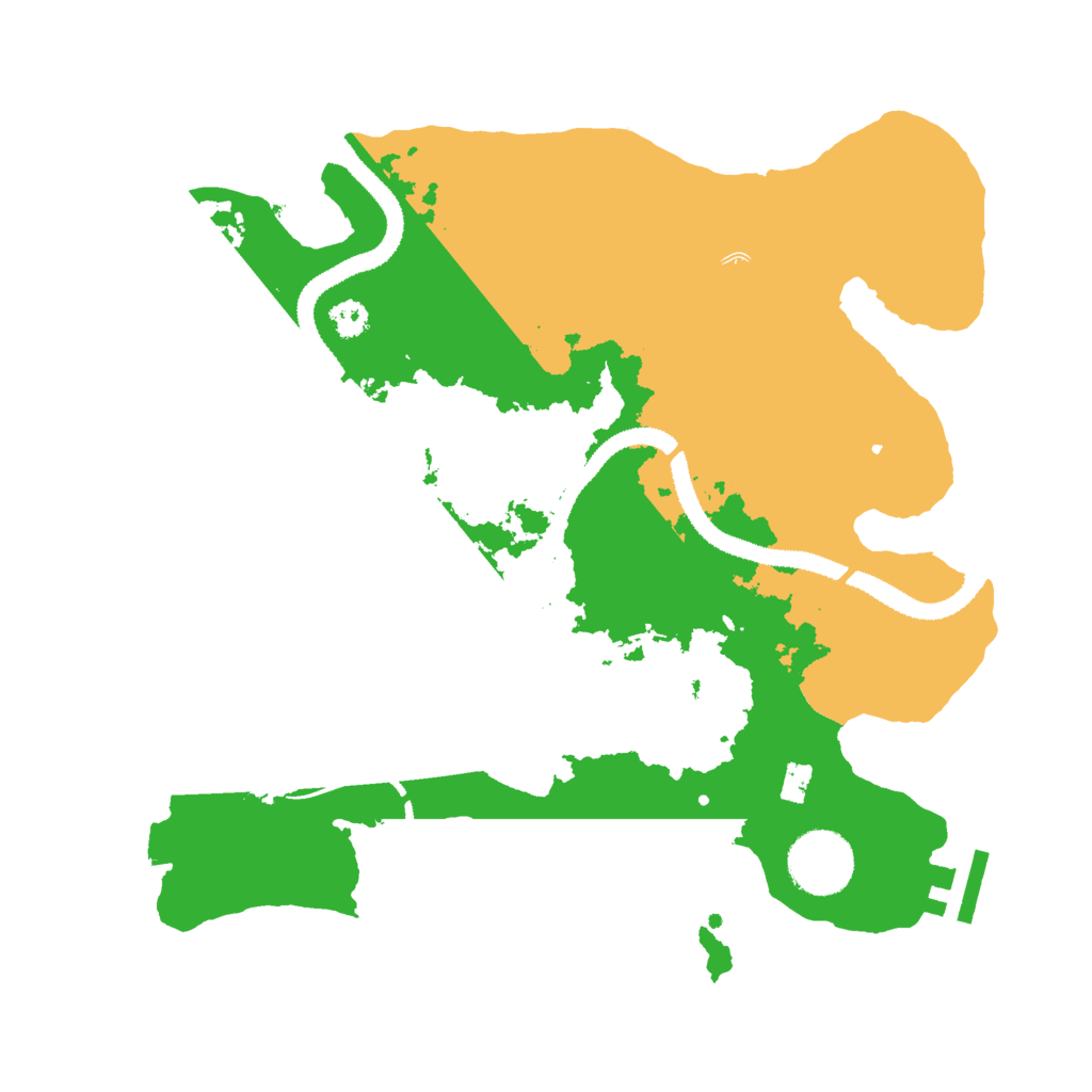 Biome Rust Map: Procedural Map, Size: 3000, Seed: 1427026725