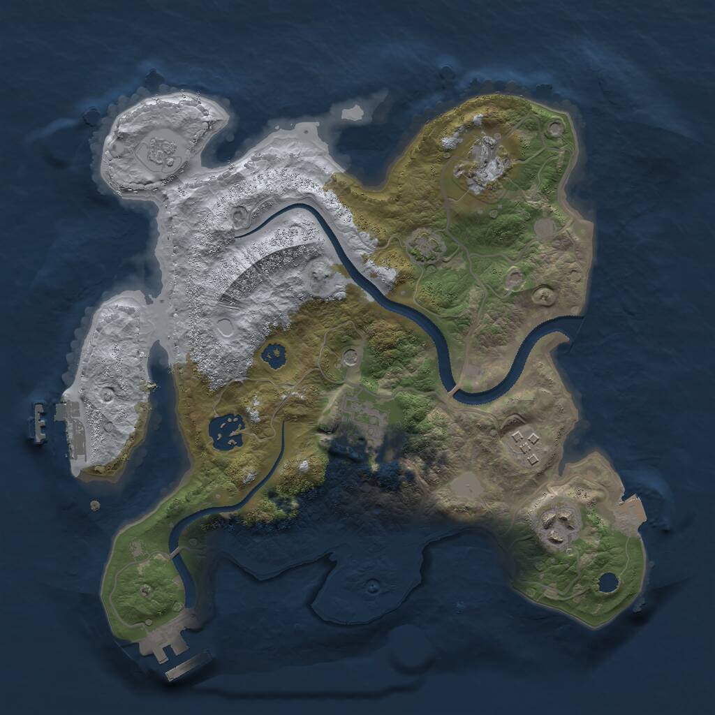 Rust Map: Procedural Map, Size: 2900, Seed: 62245962, 11 Monuments