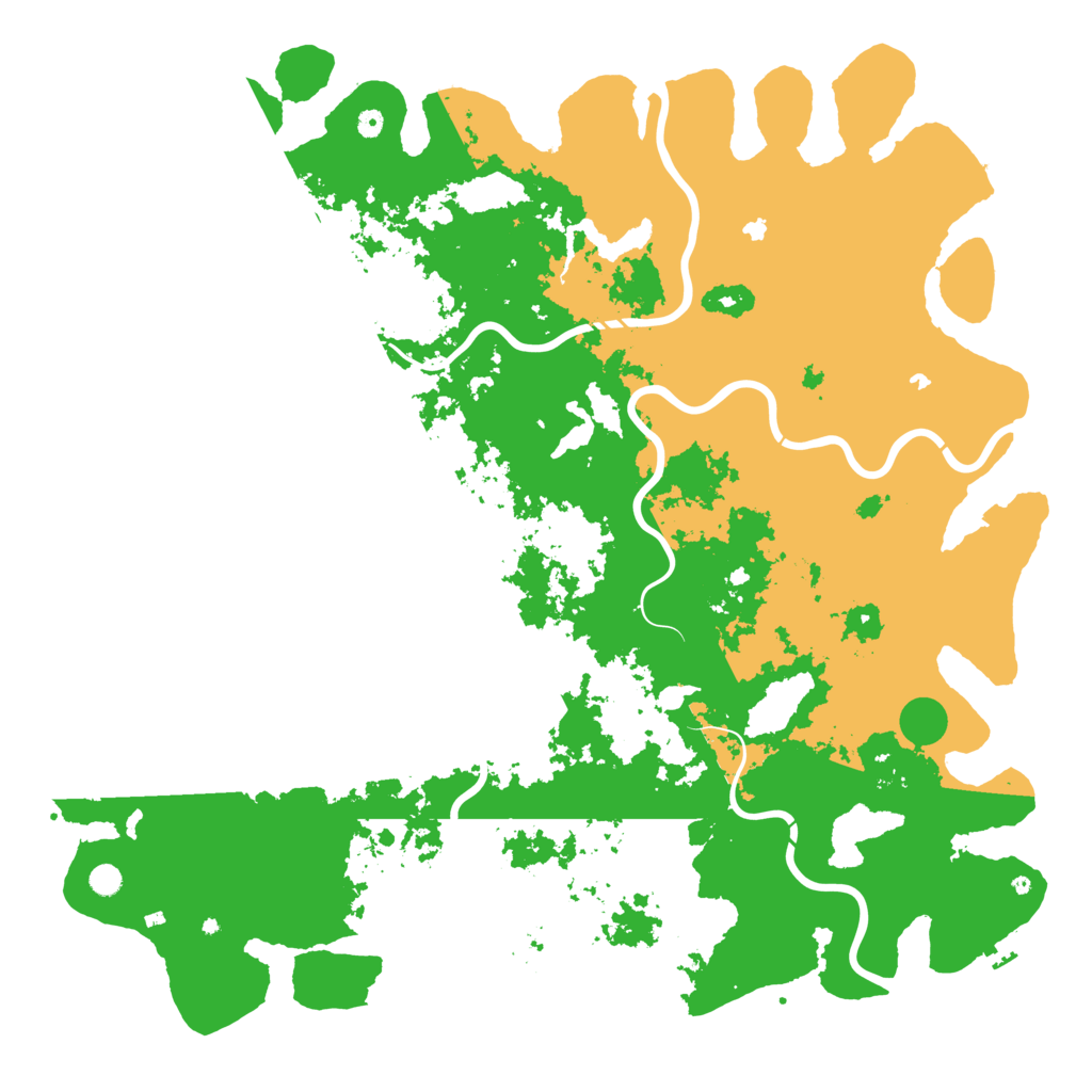 Biome Rust Map: Procedural Map, Size: 6000, Seed: 3691234