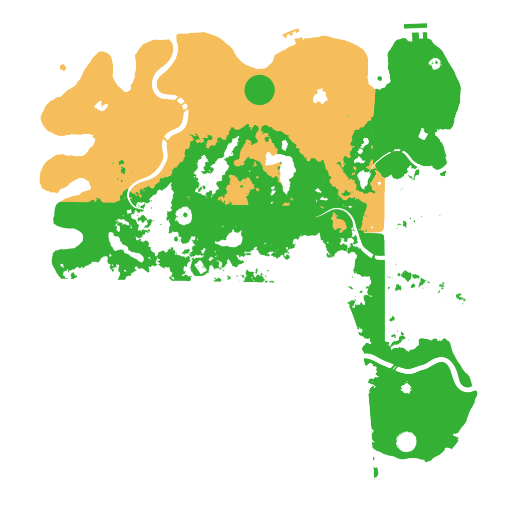 Biome Rust Map: Procedural Map, Size: 4500, Seed: 696647948