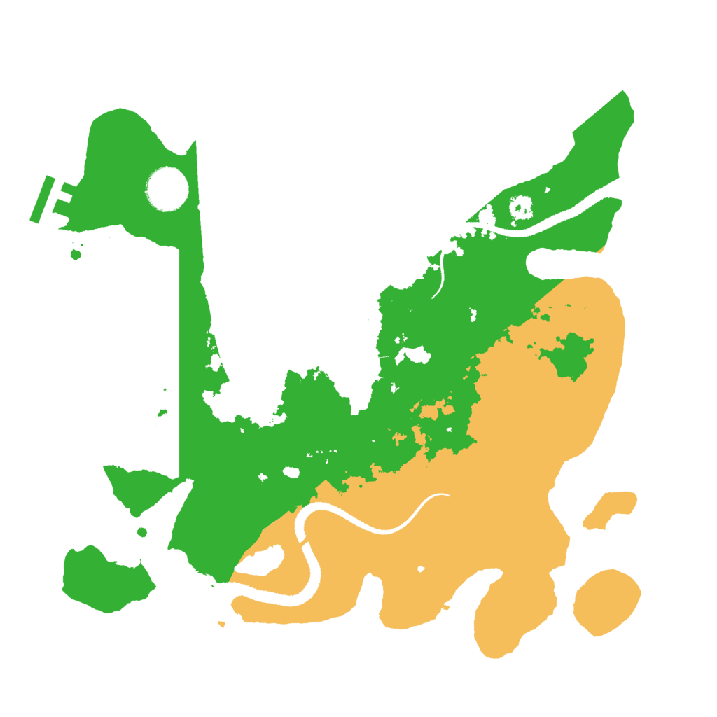 Biome Rust Map: Procedural Map, Size: 3000, Seed: 8589