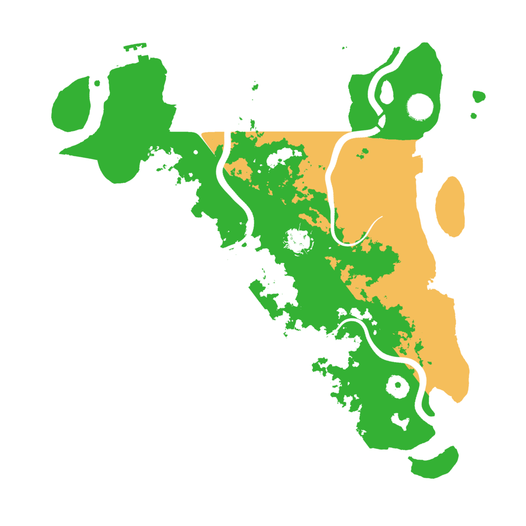 Biome Rust Map: Procedural Map, Size: 3500, Seed: 994605297