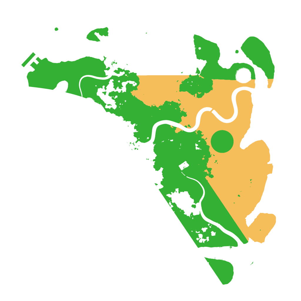 Biome Rust Map: Procedural Map, Size: 3500, Seed: 57755