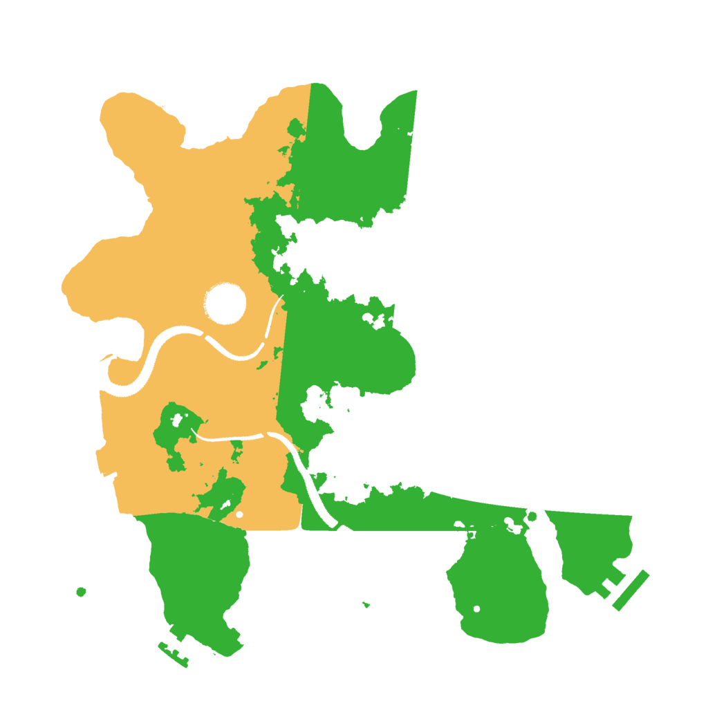 Biome Rust Map: Procedural Map, Size: 3000, Seed: 1458934436