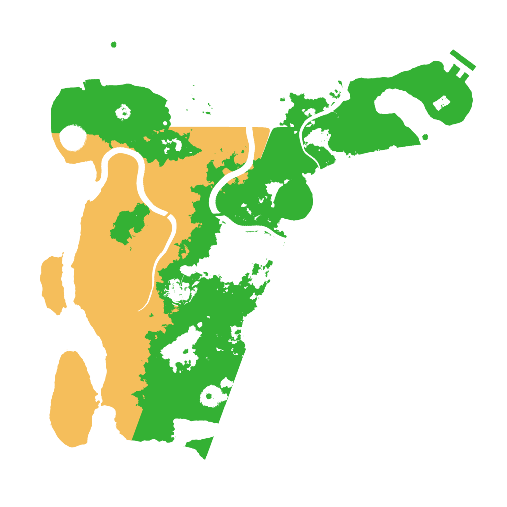 Biome Rust Map: Procedural Map, Size: 3500, Seed: 1324578