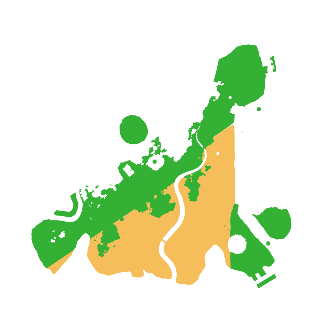 Biome Rust Map: Procedural Map, Size: 3000, Seed: 42021