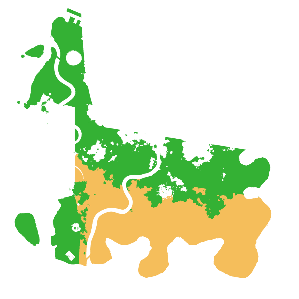 Biome Rust Map: Procedural Map, Size: 3500, Seed: 437308263